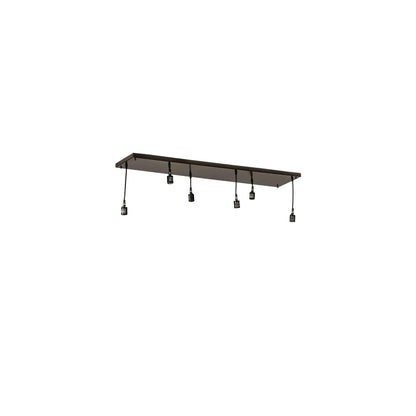 6 Light 13" Wide Multi Light Pendant