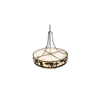 12 Light 54" Wide Pendant