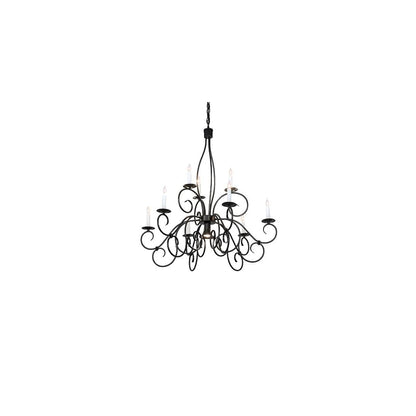 Grace 9 Light 36" Wide Taper Candle Style Chandelier