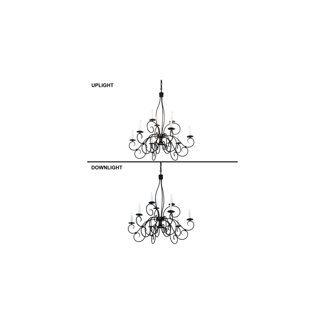 Grace 9 Light 36" Wide Taper Candle Style Chandelier