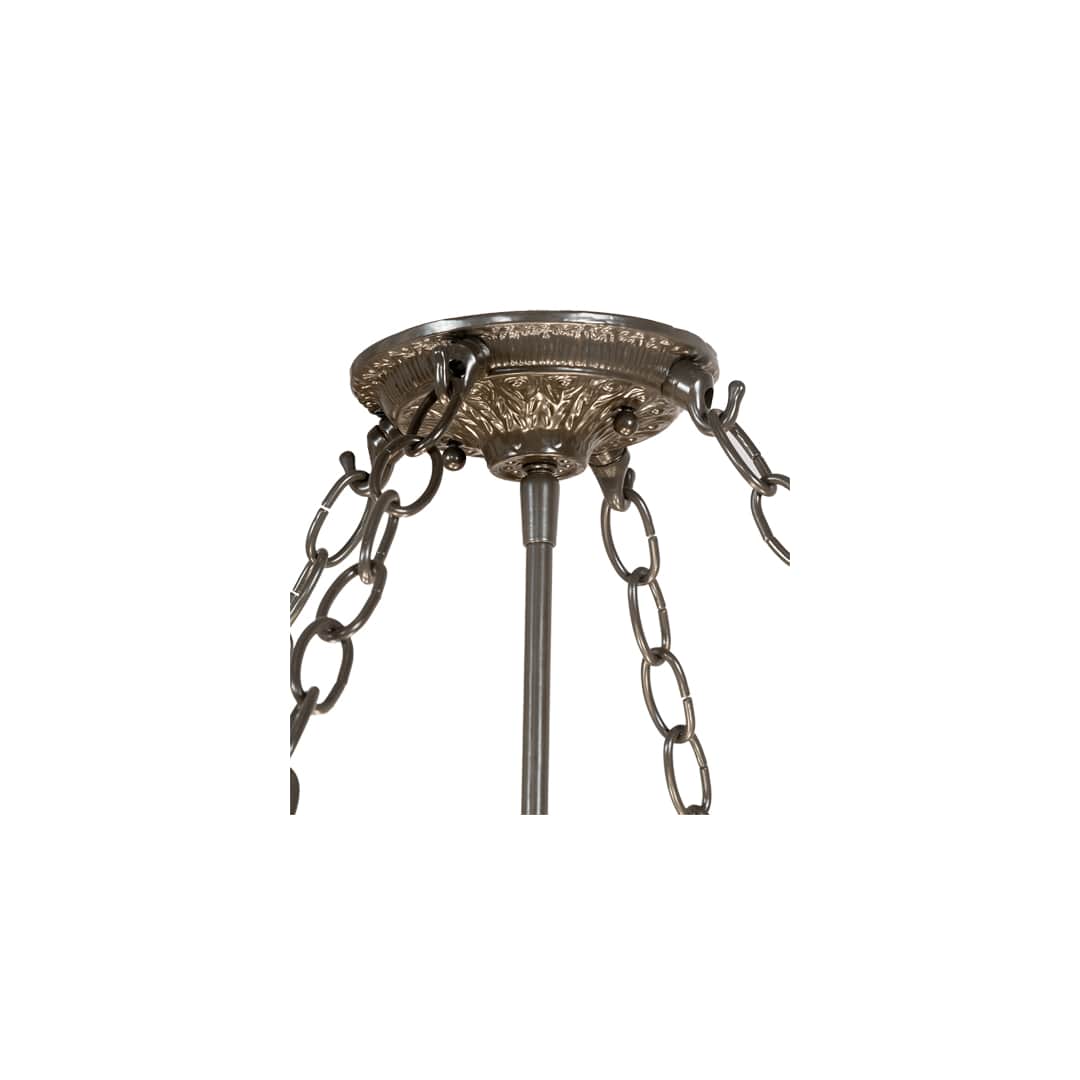 Fleur-de-Lite 4 Light 26" Wide Semi-Flush Bowl Ceiling Fixture