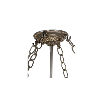 Fleur-de-Lite 4 Light 26" Wide Semi-Flush Bowl Ceiling Fixture