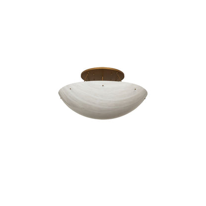 Artesia 12 Light 60" Wide Semi-Flush Bowl Ceiling Fixture - Gold Metallic Finish