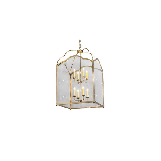 8 Light 45" Wide Taper Candle Pendant