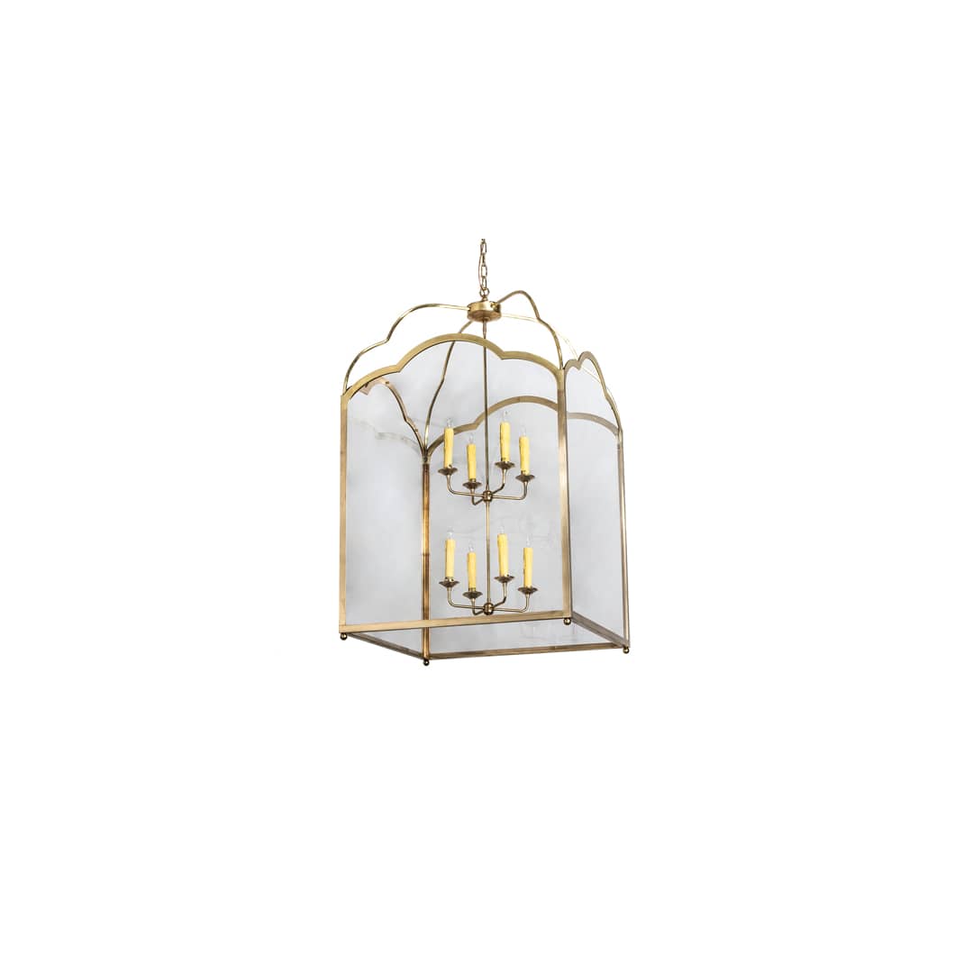 8 Light 45" Wide Taper Candle Pendant
