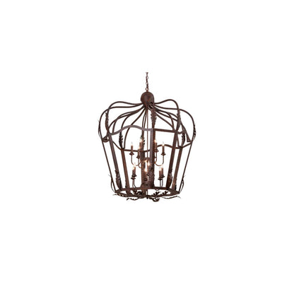 12 Light 43" Wide Taper Candle Pendant