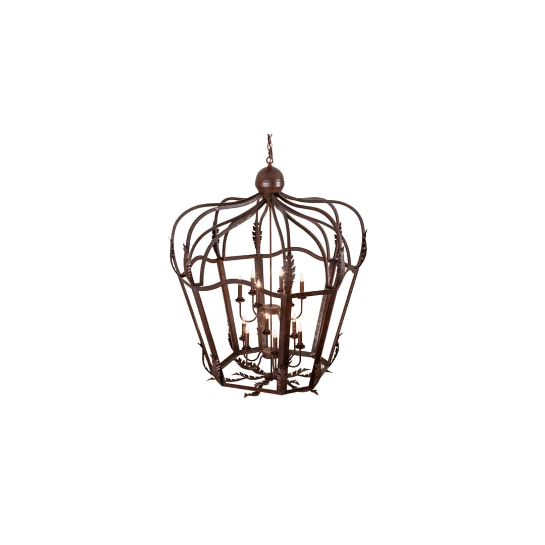 12 Light 43" Wide Taper Candle Pendant