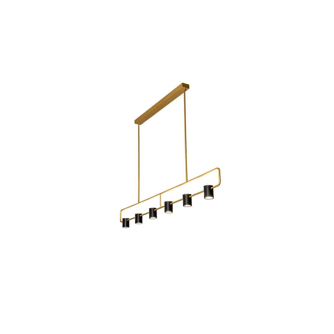 6 Light 72" Wide Linear Pendant