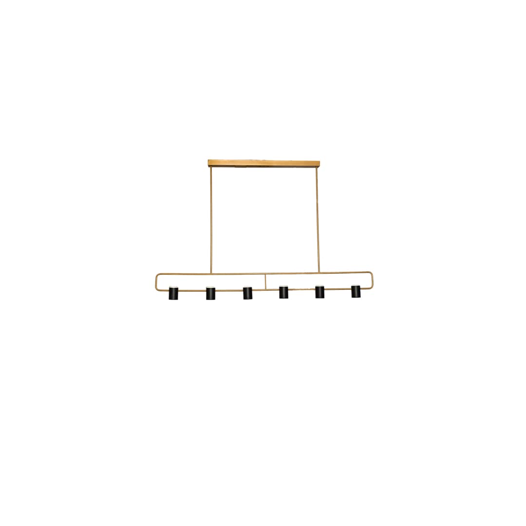 6 Light 72" Wide Linear Pendant