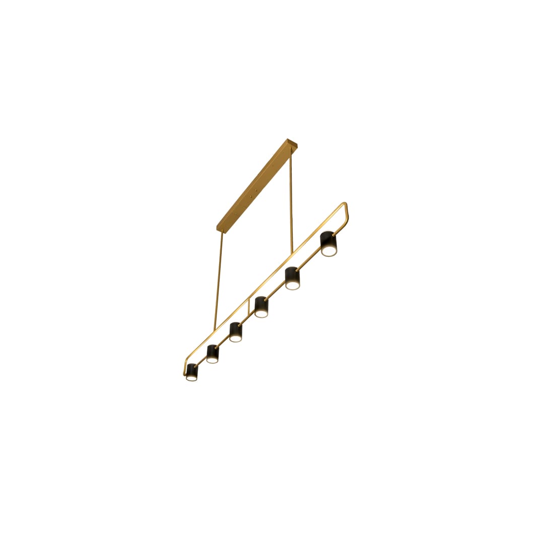 6 Light 72" Wide Linear Pendant