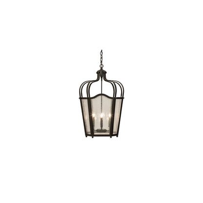 4 Light 22" Wide Taper Candle Pendant