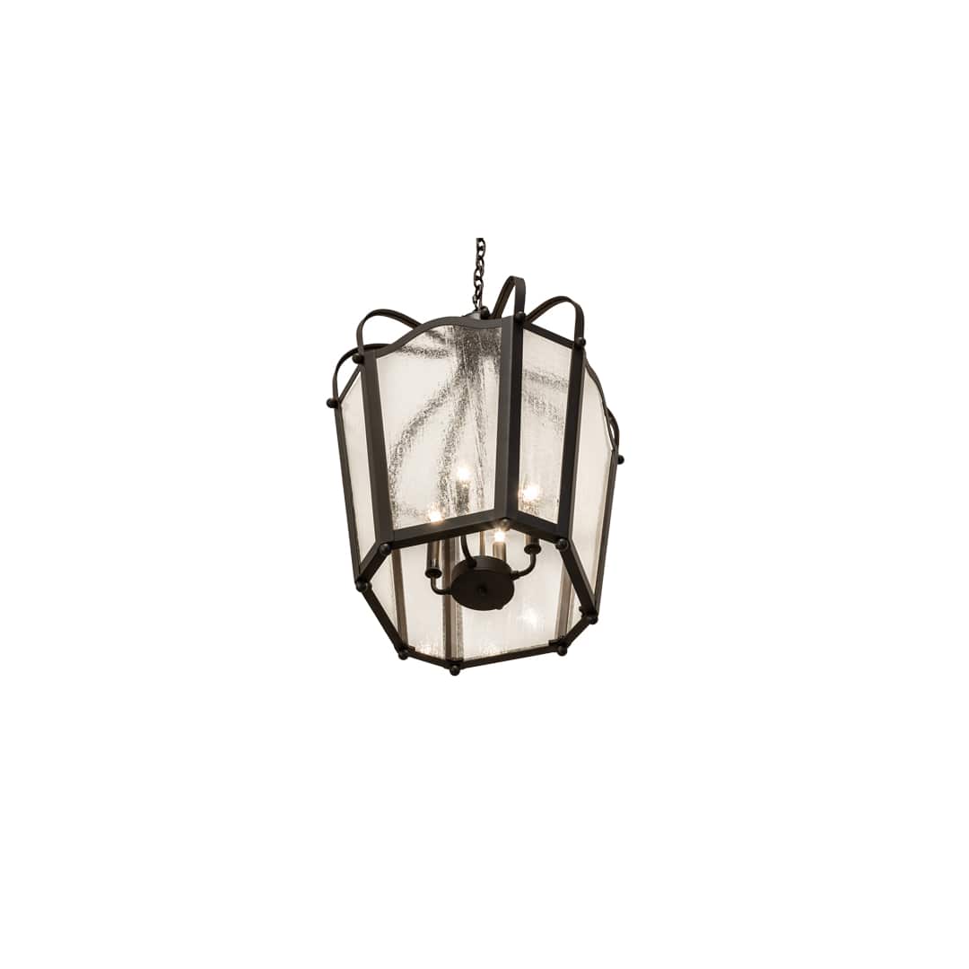 4 Light 22" Wide Taper Candle Pendant