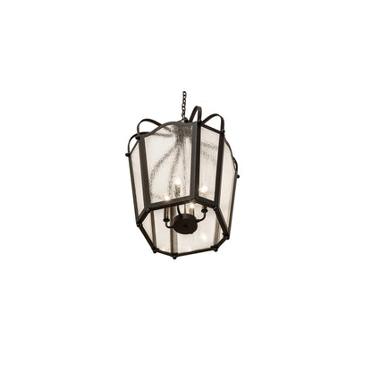 4 Light 22" Wide Taper Candle Pendant