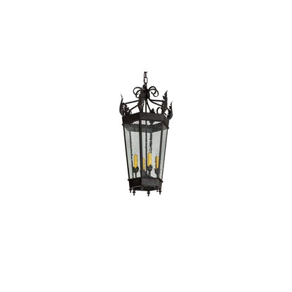 4 Light 14" Wide Taper Candle Pendant
