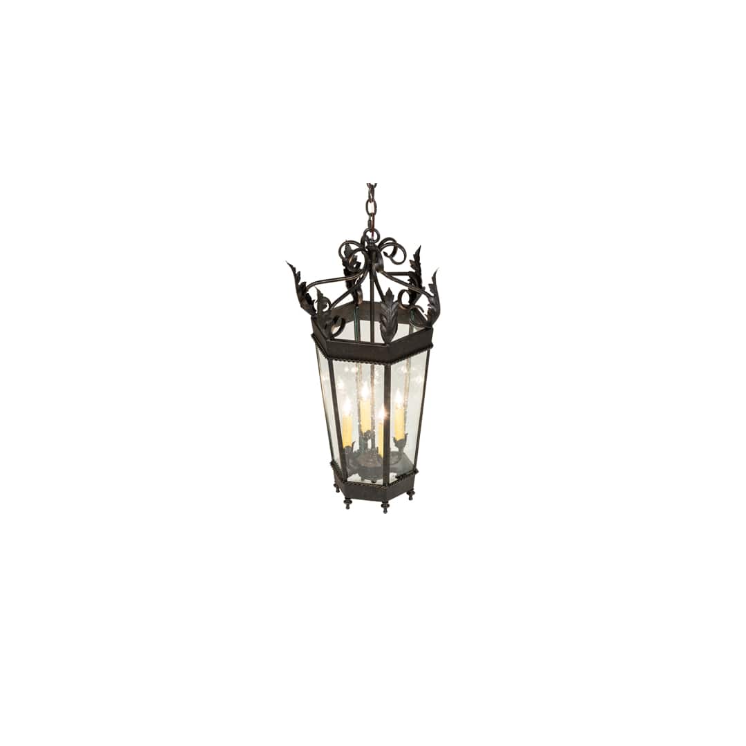 4 Light 14" Wide Taper Candle Pendant