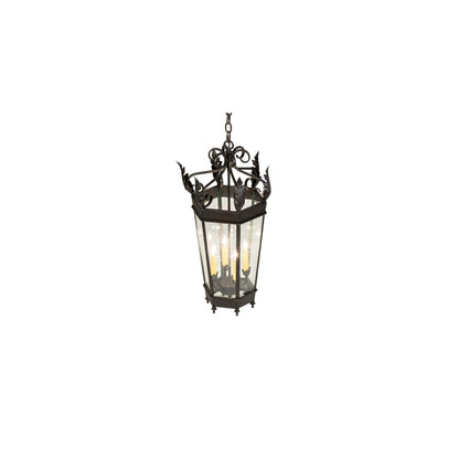 4 Light 14" Wide Taper Candle Pendant