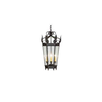4 Light 14" Wide Taper Candle Pendant