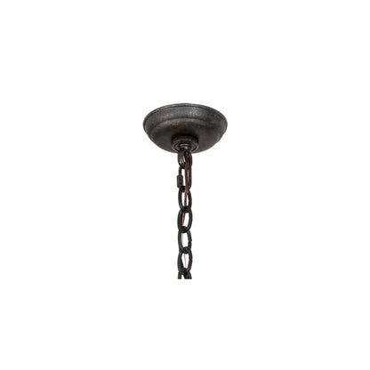 4 Light 14" Wide Taper Candle Pendant