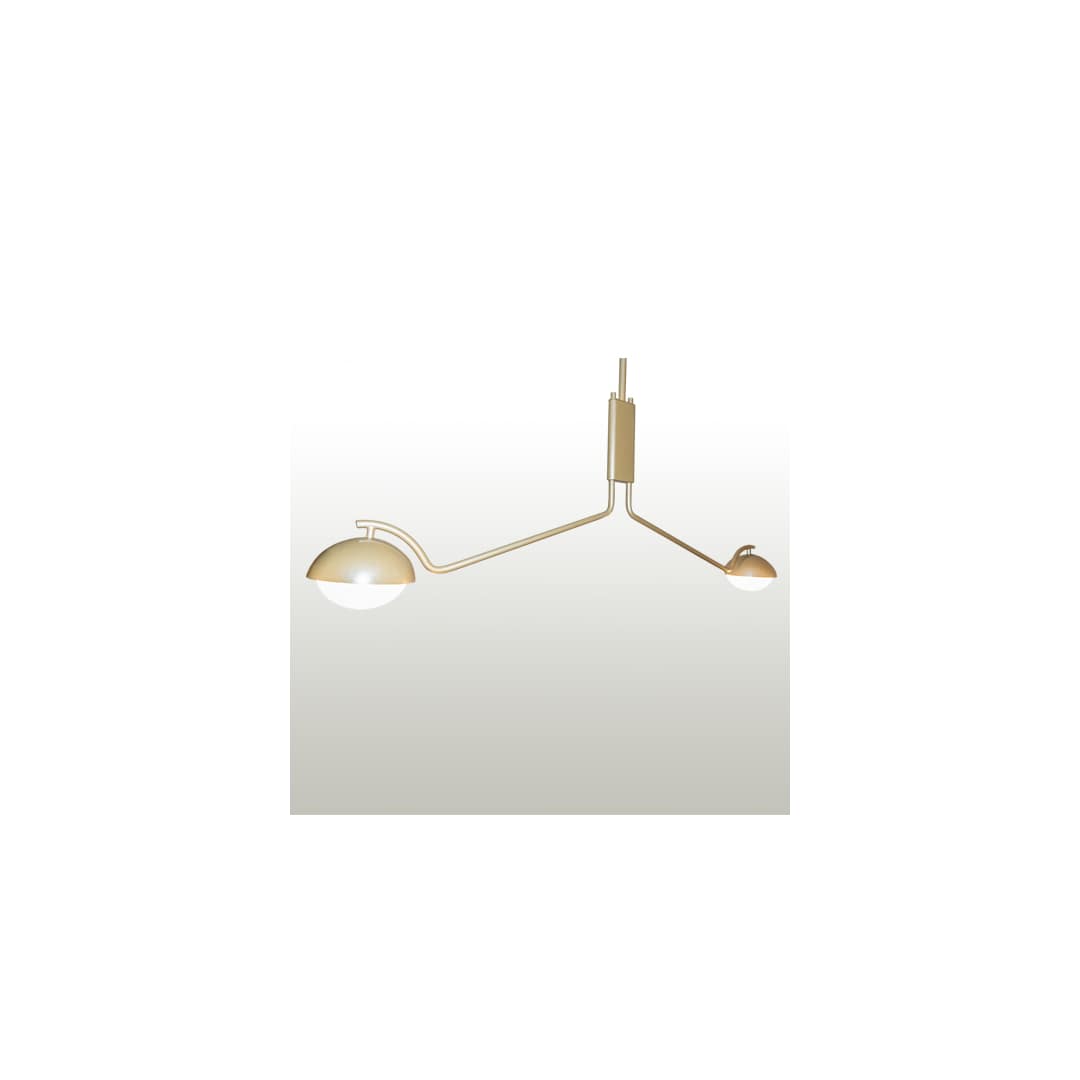 2 Light 63" Wide Linear Pendant