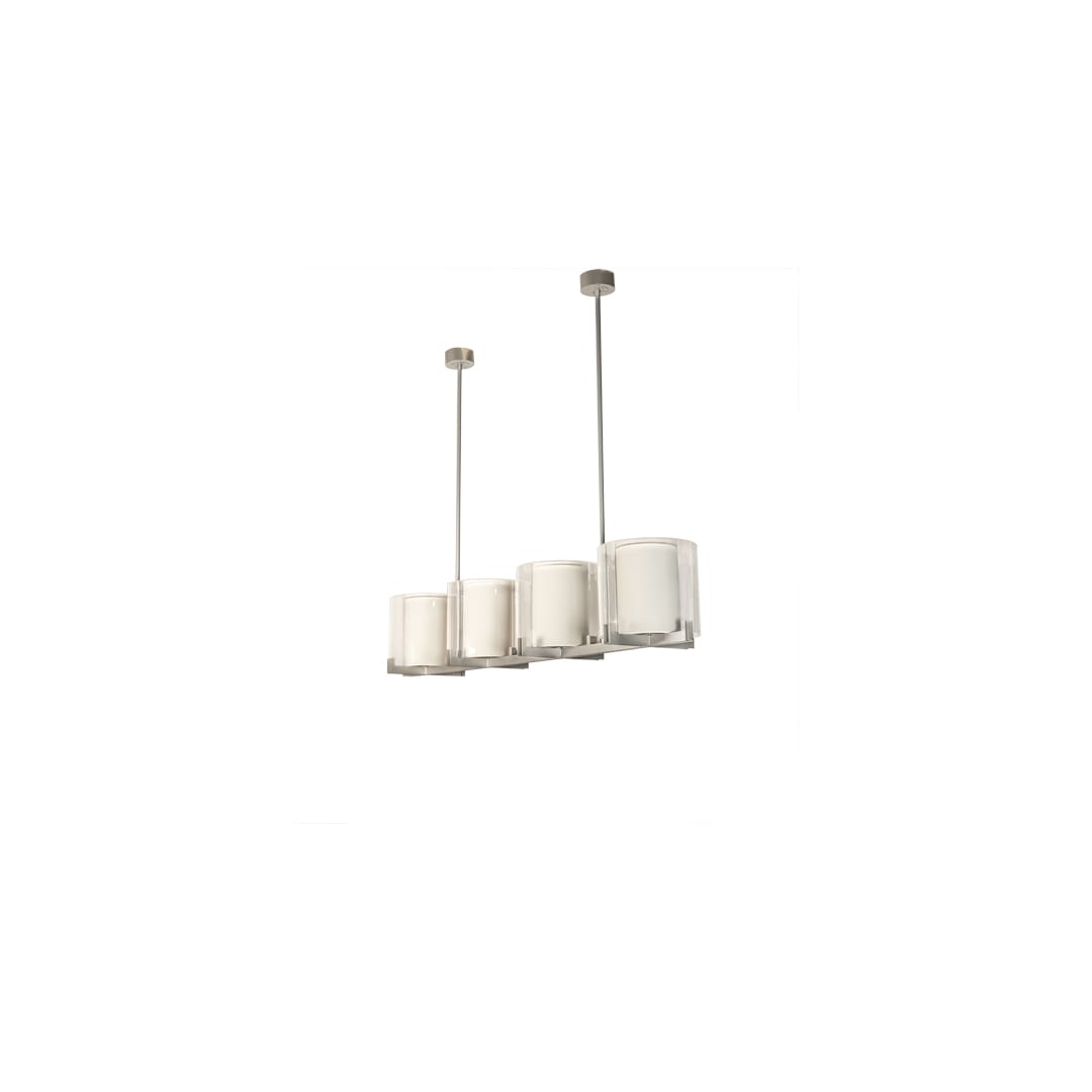 4 Light 98" Wide Pillar Candle Linear Pendant