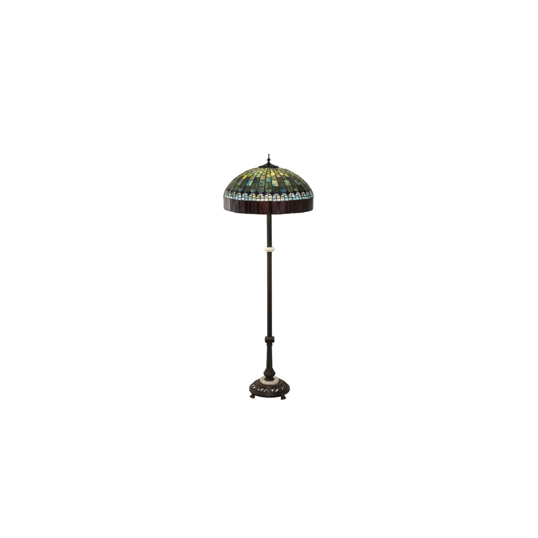 Tiffany Candice 3 Light 62" Tall Buffet Floor Lamp