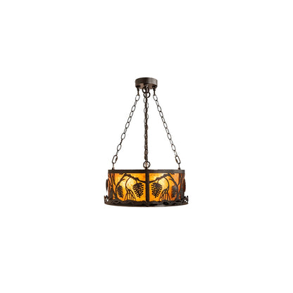 4 Light 18" Wide Abstract Pendant
