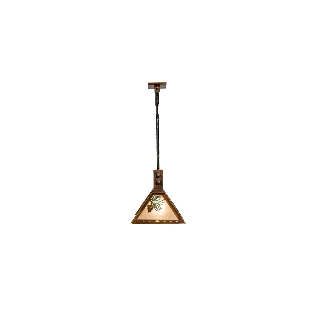 3 Light 45" Wide Abstract Linear Pendant