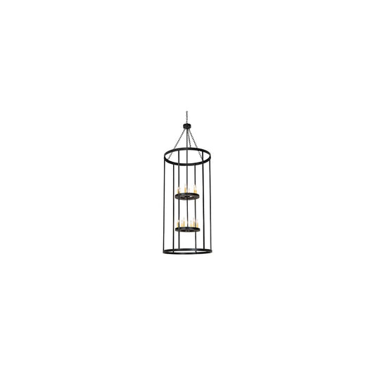 12 Light 36" Wide Taper Candle Pendant