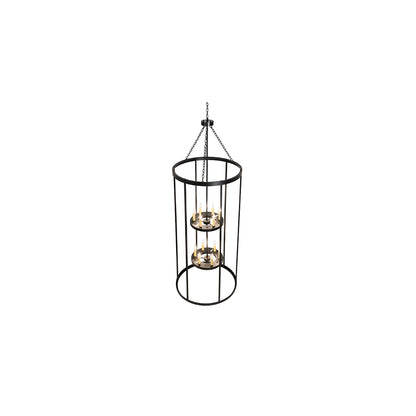 12 Light 36" Wide Taper Candle Pendant