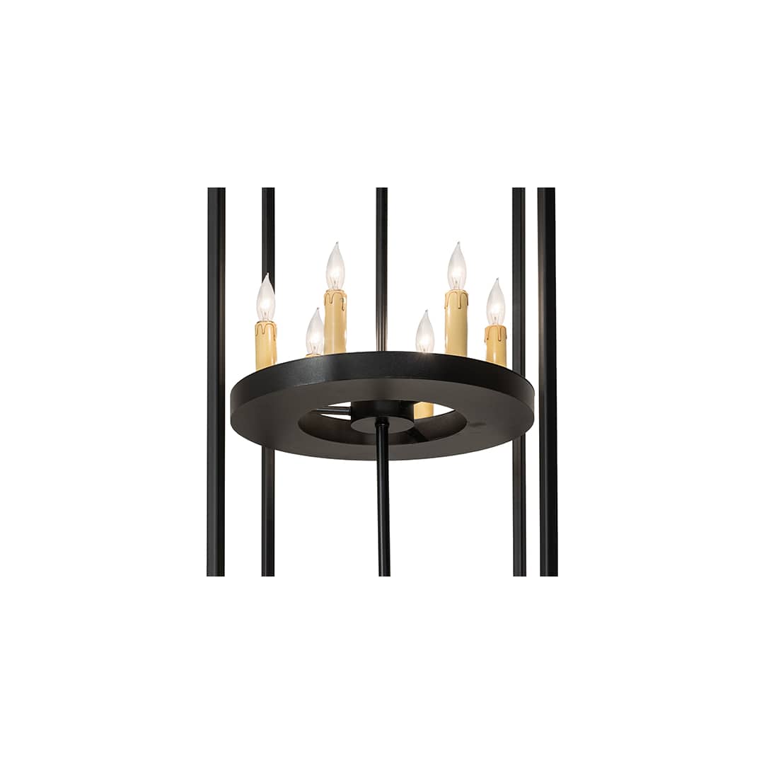 12 Light 36" Wide Taper Candle Pendant