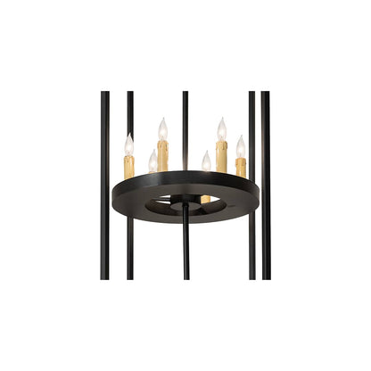 12 Light 36" Wide Taper Candle Pendant
