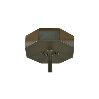 Eltham 4 Light 36" Wide Pendant with Amber Art Glass Shade - Timeless Bronze Finish