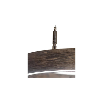 16" Wide Wood Pendant