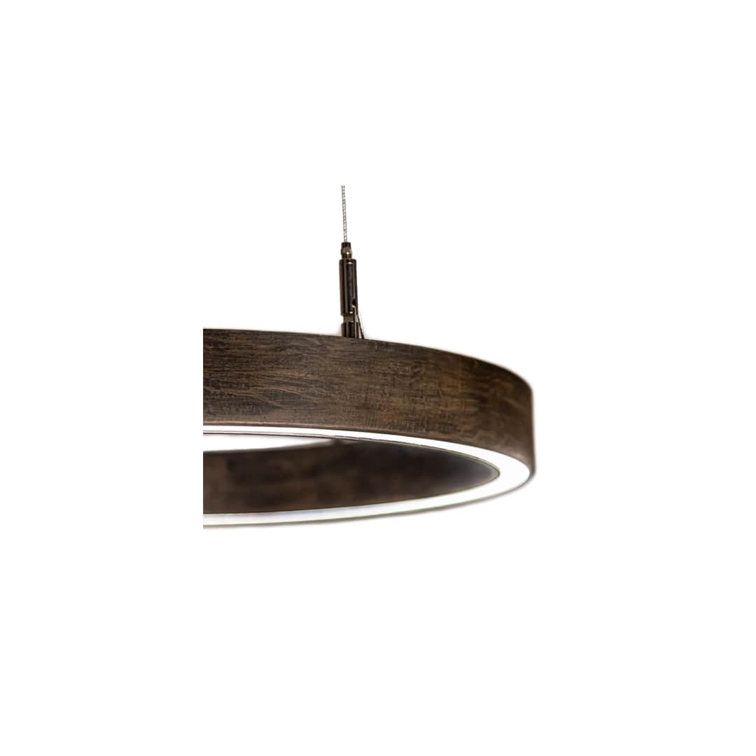 18" Wide Wood Pendant