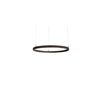 42" Wide Wood Pendant