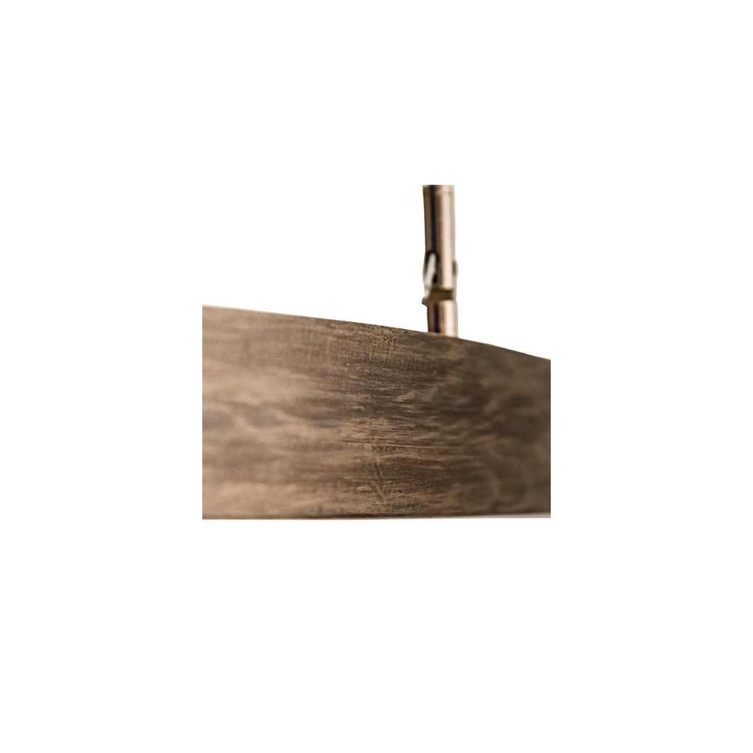 42" Wide Wood Pendant