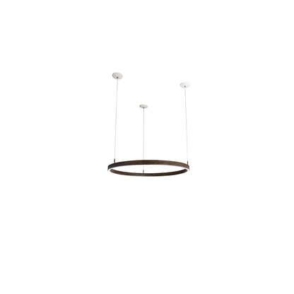 42" Wide Wood Pendant