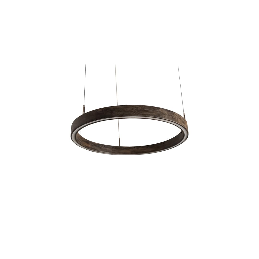 24" Wide Wood Pendant