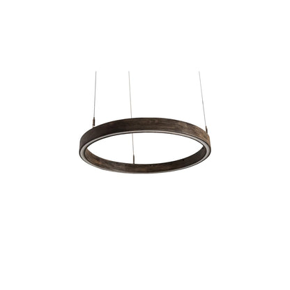 24" Wide Wood Pendant