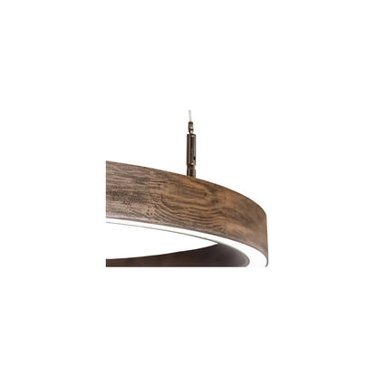 24" Wide Wood Pendant