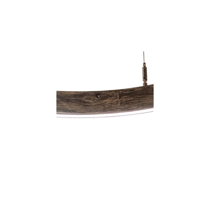 24" Wide Wood Pendant