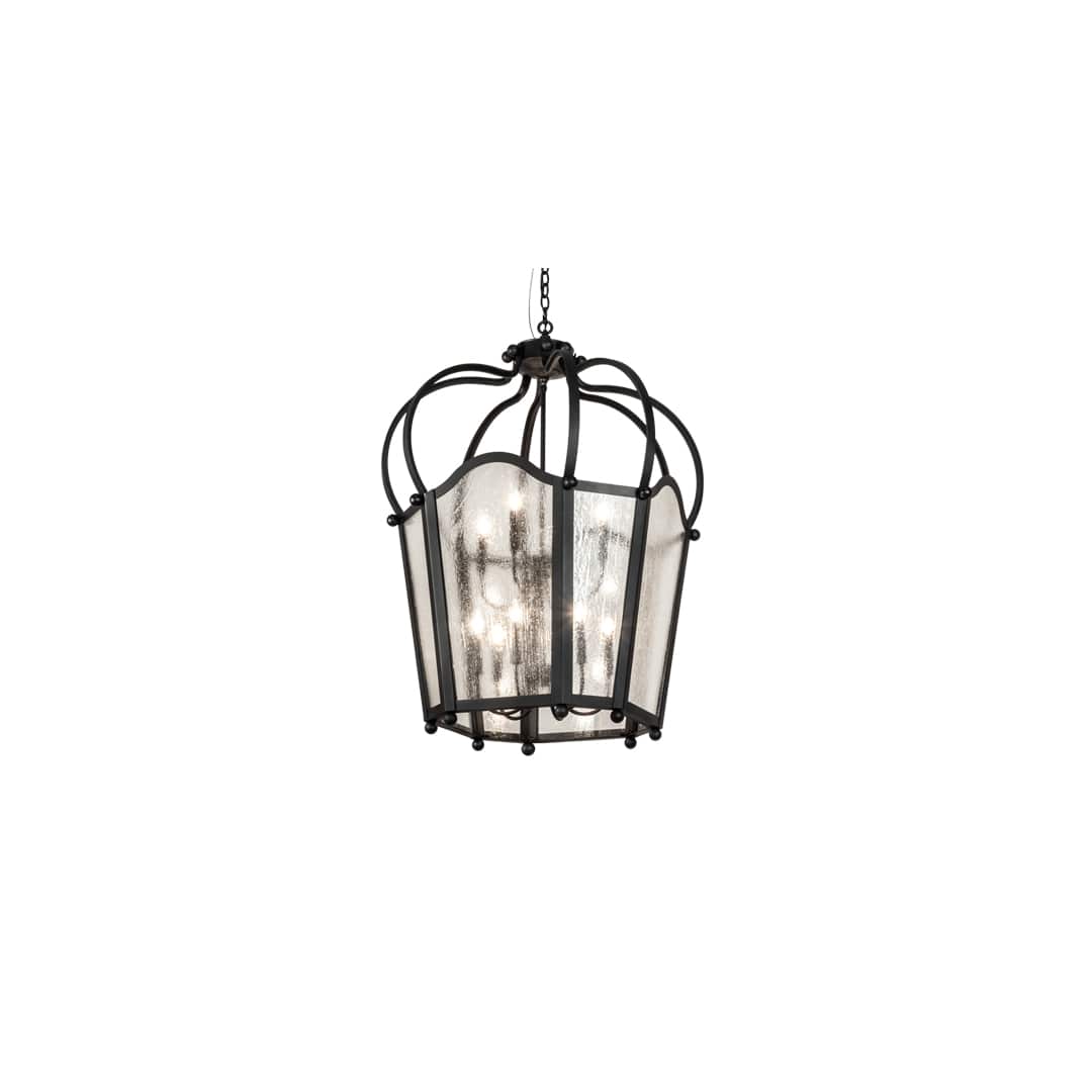 10 Light 33" Wide Taper Candle Pendant