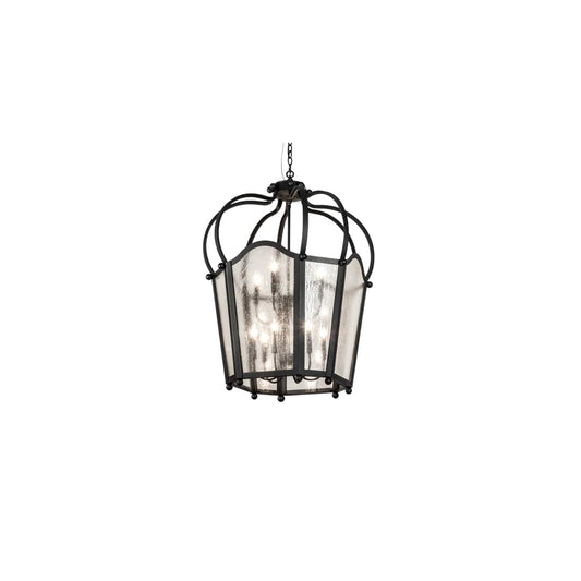 10 Light 33" Wide Taper Candle Pendant