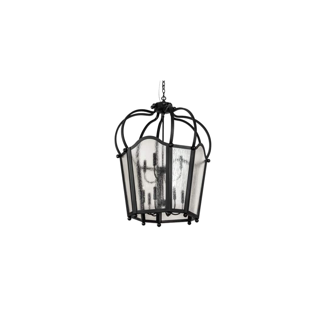10 Light 33" Wide Taper Candle Pendant
