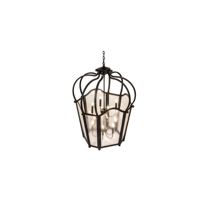 10 Light 33" Wide Taper Candle Pendant