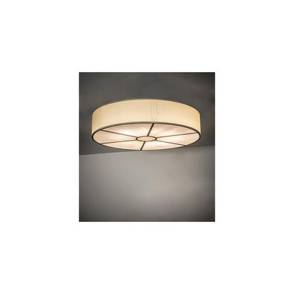 Cilindro 8 Light 48" Wide Semi-Flush Drum Ceiling Fixture - Antique Finish