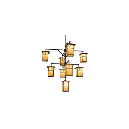 Hyde Park T Mission 9 Light 64" Wide Chandelier