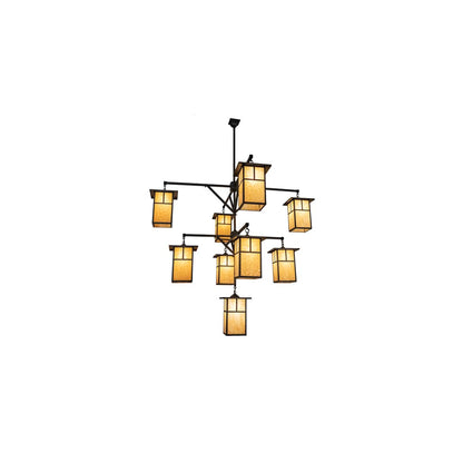 Hyde Park T Mission 9 Light 64" Wide Chandelier