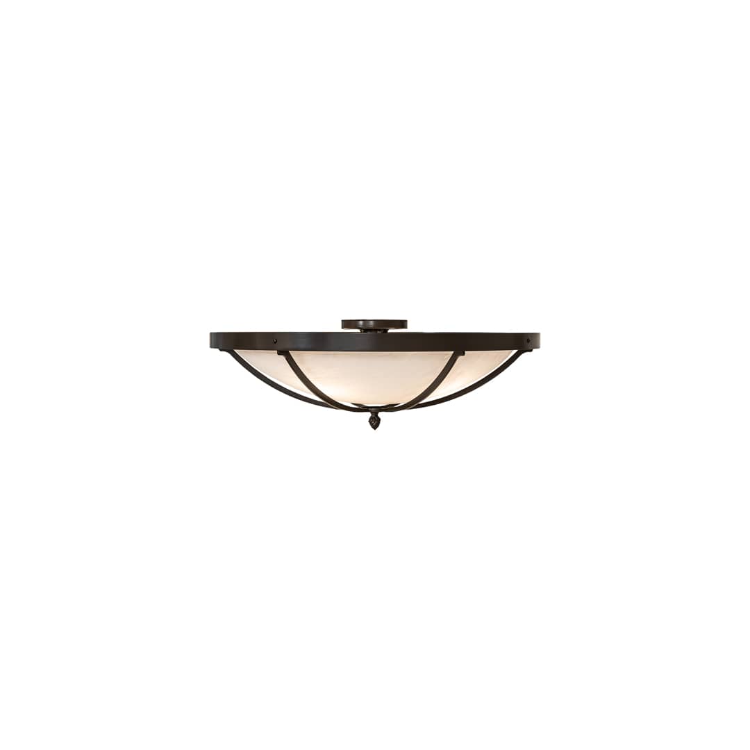 Dominga 4 Light 24" Wide Flush Mount Bowl Ceiling Fixture - Timeless Bronze Finish