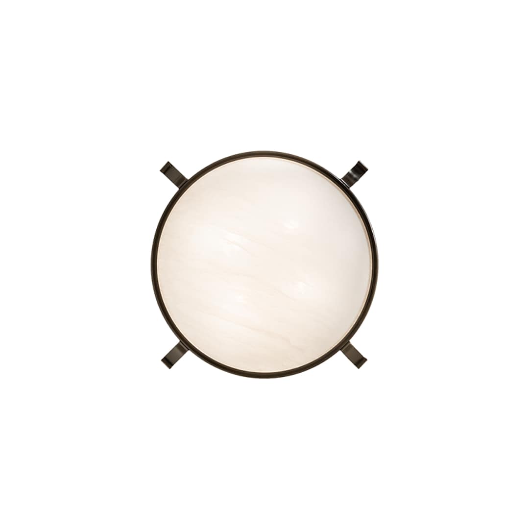 Almeria 4 Light 32" Wide Semi-Flush Bowl Ceiling Fixture - Timeless Bronze Finish